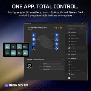 Corsair Nightsword v2 Wireless SD Stream Deck Black