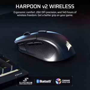 Corsair Ironclaswe v2 Wireless Black