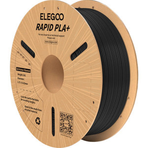 ELEGOO Filament Rapid PLA+, Black, 1 kg