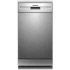 Masina de spalat vase Heinner HDW-FSM45510XE++, Slim, 10 seturi, 5 programe, Clasa E, AquaStop, 45 cm, Inox