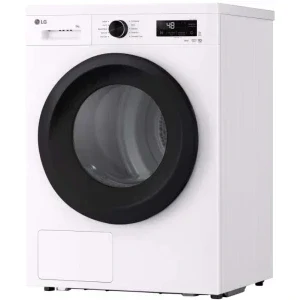 LG RHX1009NWK, Pompa de caldura, 9 kg, Clasa C, Inverter, Sensor Dry, ThinQ, Alb