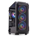 PC Gaming BALAUR Max Plus Advanced Edition, Intel i5-14400F 2.5GHz, 32GB DDR5, 1TB SSD, RTX 5060 8GB GDDR7, Iluminare RGB