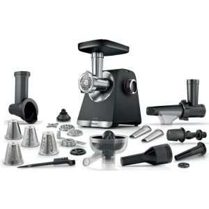 Masina de tocat Bosch MFWS682B, 2100W, 3.5kg/min, Negru/Argintiu