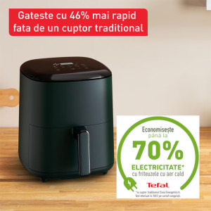 Tefal Friteuza cu aer cald Easy Fry Max EY245310, 1500W, 5L, Verde