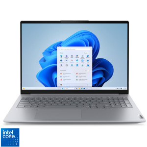 Laptop Lenovo 16 ThinkBook 16 G8 IRL, WUXGA IPS, Procesor Intel® Core™ 7 240H (24M Cache, up to 5.20 GHz), 16GB DDR5, 512GB SSD, Intel Graphics, Win 11 Pro, Arctic Grey