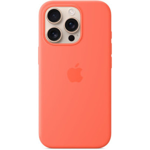 Apple Protectie pentru spate, material silicon pentru iPhone 16 Pro, culoare Tangerine (SEASONAL)