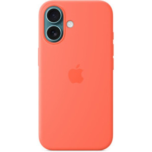Apple Protectie pentru spate, material silicon pentru iPhone 16 Tangerine (SEASONAL)