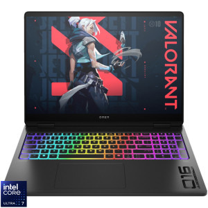 HP Gaming 16'' OMEN MAX 16-ah0027nn, 1920 x 1200 IPS 60-165Hz, Procesor Intel® Core™ Ultra 7 255HX (30M Cache, up to 5.20 GHz), 16GB DDR5, 1TB SSD, GeForce RTX 5060 8GB, Free DOS, Shadow Black