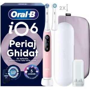 Oral-B Periuta de dinti electrica iO6 Roz + Trusa de calatorie