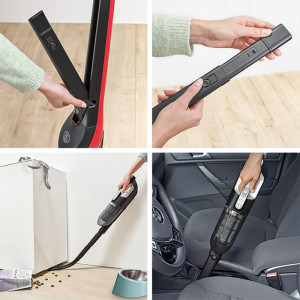 Bosch vertical 2 in 1 Flexxo Gen 2 BBH3ZOO28 25,2V, Sistem Robust Air, Perie ALLFloor cu Led, Rosu, 0.4L