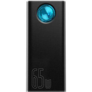 Baseus Amblight 30000 mAh, 4x USB, 1x USB-C, 65W, Black, posibilitate incarcare laptop