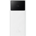 Baterie externa Baseus Star-Lord 30000 mAh, 2x USB, 1x USB-C, 22.5W, White