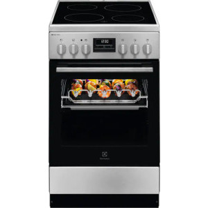 Electrolux LKR540267X, Electric, Plita vitroceramica, 4 zone de gatit, Timer, Grill, Clasa A, 50 cm, Inox