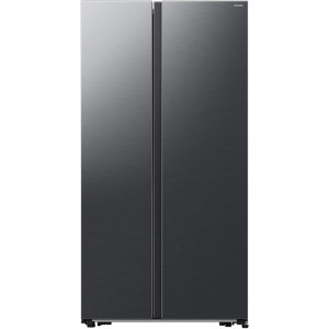 Frigider Side By Side Samsung RS57DG400EB4EO, 583 L, Clasa E, No Frost, AI Inverter, All-Around Cooling, SpaceMax, AI Energy, Control electronic, 178 cm, Negru