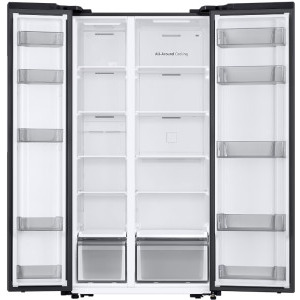 Samsung RS57DG400EB4EO, 583 L, Clasa E, No Frost, AI Inverter, All-Around Cooling, SpaceMax, AI Energy, Control electronic, 178 cm, Negru