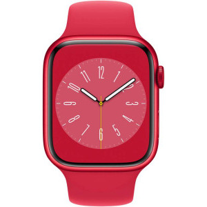 Apple Watch S8, 45mm Aluminium (Product) Red cu (Product) Red Sport Band Regular, GPS + Cellular