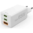 Incarcator retea Hama 2x USB-C, 1x USB, Quick Charge 65 W, GaN, White