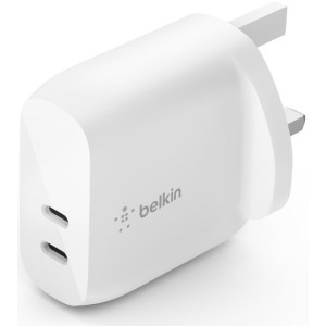 Belkin 2x USB-C,  Quick Charge 40 W, White