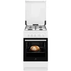 Aragaz Electrolux LKG504015W, Gaz, 4 arzatoare, Sistem de siguranta, Aprindere integrata, Autocuratare catalitica, Timer, Grill, Clasa A, 50 cm, Alb