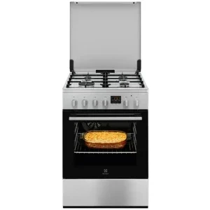Electrolux LKK660225X, Mixt, 4 arzatoare, Sistem de siguranta, Aprindere integrata, AquaClean, Grill, Clasa A, 60 cm, Inox