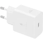 Incarcator retea Samsung EP-T4511XWEGEU, 1x USB-C, Quick Charge 45 W, White + Cablu USB-C