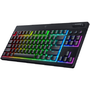 Razer BlackWidow V4 Low-Profile TKL HyperSpeed Wireless Green Clicky Mechanical RGB Black