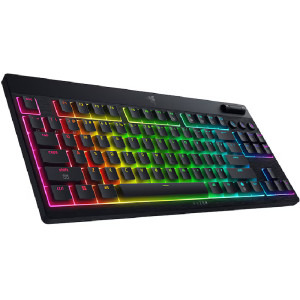 Razer BlackWidow V4 Low-Profile TKL HyperSpeed Wireless Yellow Linear Mechanical RGB Black