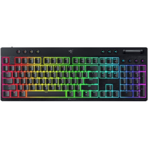 Razer BlackWidow V4 Low-Profile HyperSpeed Wireless Yellow Linear Mechanical RGB Black