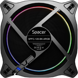 Spacer SPFC-120 ARGB 120mm Black
