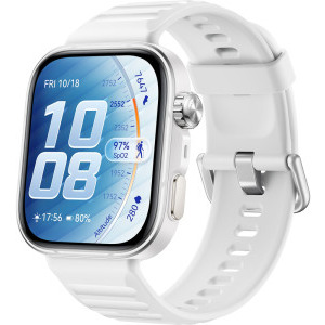 Huawei Watch Fit 5 Pro, White cu White Fluoroelastomer Strap + 3 Months Health+