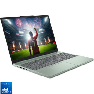 Lenovo 15.3'' IdeaPad Slim 3 15IWC11, WUXGA IPS, Procesor Intel® Core™ 3 304 (6M Cache, up to 4.30 GHz), 8GB DDR5, 512GB SSD, Intel Graphics, No OS, Breeze Moss