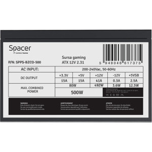 Spacer SPPS-BZCO-500, 80+ Bronze, 500W