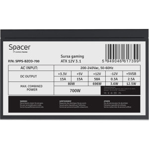 Spacer SPPS-BZCO-700, 80+ Bronze, 700W