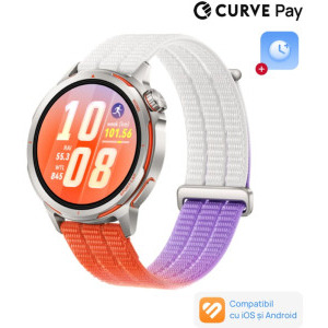 Huawei Watch GT Runner 2, Titanium Dawn Orange curea Gradient Orange AirDry Woven + 1 Year Warranty Extension