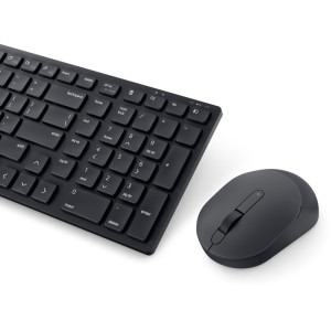 DELL Pro Compact Silent KM555, Wireless, Negru