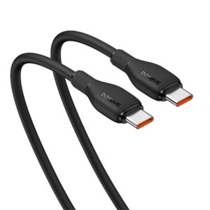 Baseus Pudding, USB-C Male la USB-C Male, 100W, 1.2 m, Black