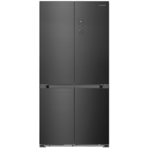 Frigider Side By Side Heinner HSBS-HM505MDSINFDXE++, 505 L, Clasa E, Total No Frost, Inverter, Multi Air-Flow, InoxCool, MultiClimate, Control electronic, 178 cm, Antracit