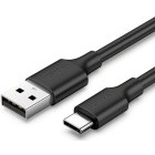 Cablu de date / adaptor Ugreen US287, USB Male la USB-C Male, 2 m, Black