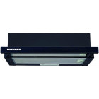 Hota incorporabila Heinner telescopica HTCH-440GBK, Putere de absorbtie 323 m3/h, Clasa C, 2 trepte de viteza, Iluminare LED, 60 cm, Negru