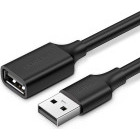 Cablu periferice Ugreen US103 Extensie USB tip A 2.0 Male la USB tip A 2.0 Female, 2 m, Negru