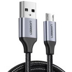 Cablu de date / adaptor Ugreen US290, USB Male la microUSB Male, 1 m, Black