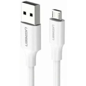 Cablu de date / adaptor Ugreen US389, USB Male la microUSB Male, 0.5 m, White