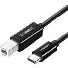 Cablu periferice Ugreen US241 USB-C 2.0 Male la USB tip B 2.0 Male, 2 m, Negru