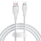 Cablu de date / adaptor Baseus Pudding, USB Male la USB-C Male, 100 W, 2 m, White