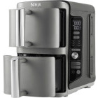 Ninja Friteuza cu aer cald Double Stack XL Smart SL451EU, 2470W, 2x 4.75L, Gri/Negru