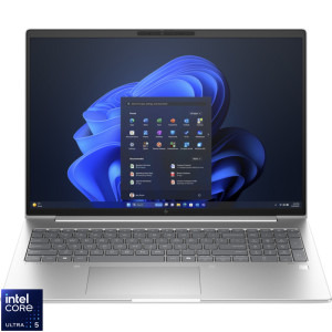 Laptop HP 16 EliteBook 660 G11, WUXGA IPS, Procesor Intel® Core™ Ultra 5 135U (12M Cache, up to 4.40 GHz), 16GB DDR5, 512GB SSD, Intel Graphics, Win 11 Pro, Silver