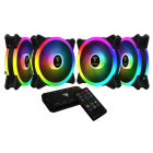 Ventilator Gamdias AEOLUS M2 1204R RGB 120mm 4 Fan Pack