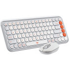 Kit periferice Logitech Pop Icon Combo, Bluetooth, Off-White