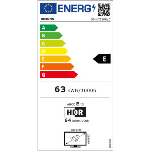 Horizon Smart TV 55HL7590U/D Seria HL7590U/D 139cm negru 4K UHD HDR