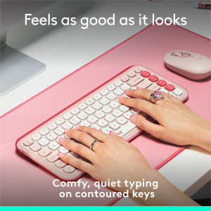 Logitech Pop Icon Keys, Bluetooth, Rose